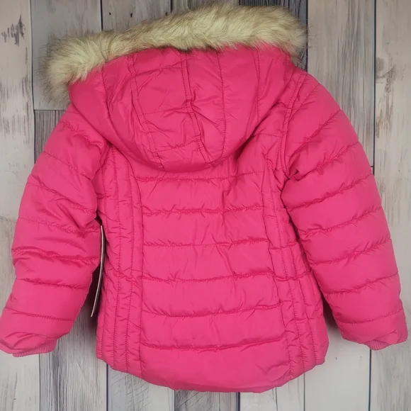Old Navy Girls Winter Puffer Coat Pink Size 5t - Picture 5 of 5